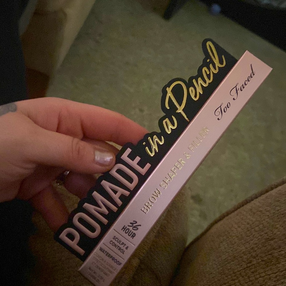 Too Faced Pomade in a Pencil Brow shaper + filler
